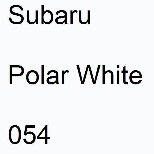 Subaru, Polar White, 054.